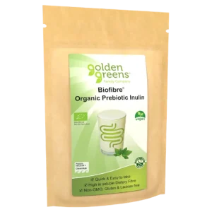 Organic Prebiotic Inulin Powder 250g by Golden Greens - 91% Fibre for Gut Health