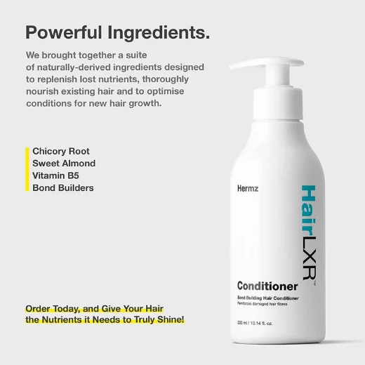 Regrowth Hair Conditioner 300ml Dry Damaged Reduces Breakage HairLXR Dermz - Image 2