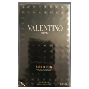 VALENTINO UOMO BORN IN ROMA ROCKSTUD NOIR EDT SPRAY FOR MEN 3.4 Oz / BRAND NEW!