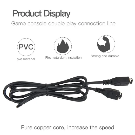 TESTED GameBoy Link Cable Advance SP GBA Nintendo Pokemon Connect Trade Evolve - Image 2