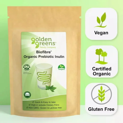 Organic Prebiotic Inulin Powder 250g by Golden Greens - 91% Fibre for Gut Health - Image 3