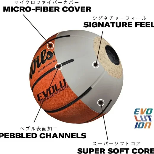 Wilson Evolution Basketball 29.5” Official Indoor Game Ball Black Composite Leat - Image 3