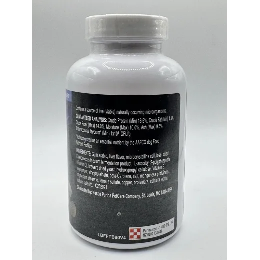 Purina Pro Plan FortiFlora Probiotic Supplement For DOGS | 90 Chewable Tablets - Image 4