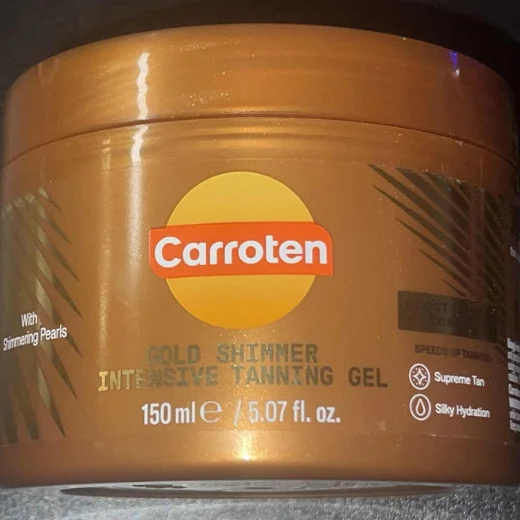 Carroten Gold Shimmer Intensive Tanning Gel SPF0 5.07 fl oz - Made in Greece - Image 5