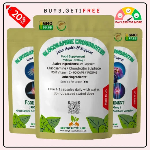 Glucosamine & Chondroitin Sulphate Complex – MSM + Vitamin C – 1700mg - Image 8