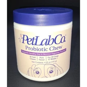 PetLab Co. Probiotic Soft Chews for Dogs – Pork Flavor 30 CT Exp