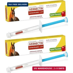 Horse Paste 1.87% - 2 Pack (6.08g Each) Apple Flavored Oral for Horses Supplies