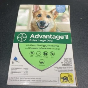 Advantage II for Dogs Over 55 lb 6pk (6 Month Supply) Genuine EPA USA Approved